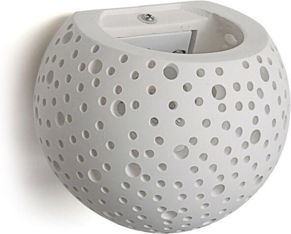 G9 Gipswandleuchte "Grim"