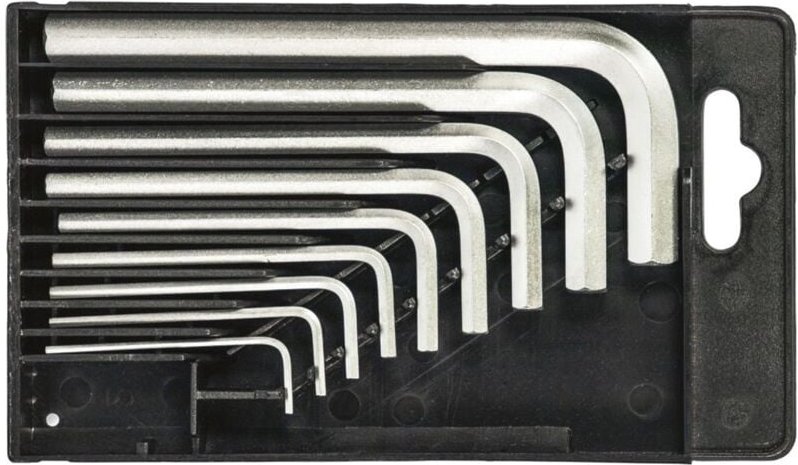 Fortis Winkelschraubendreher-Box 9-tlg. 1,5-10 mm