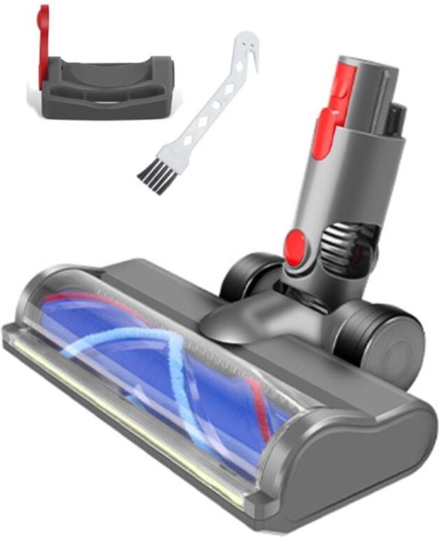 Für V7 V8 V10 V11 V15 Staubsaugeraufsatz, Schnellverschlussbürste mit LED-Staublichtern, Schaltersperre