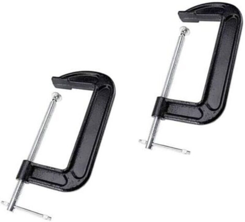 Satz mit 2 robusten G-Zwingen, 15,2 cm Maulöffnung, für Holzbearbeitung, Schweißen, Autoreparatur