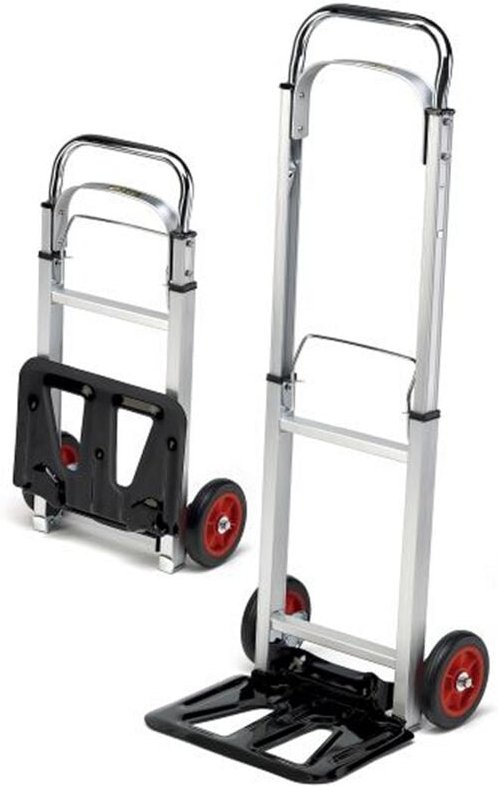 Baumarktplus - Aluminium Sackkarre klappbar 90kg Traglast Transportkarre Stapelkarre Handkarre Karre