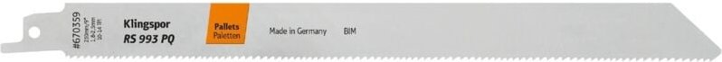Klingspor - rs 993 pq Säbelsägeblätter, 230 x 19 x 0,9 mm Nutzlänge 210Bi-Metall, gefräst, geschränkt , 10-14 Zähne pro ...