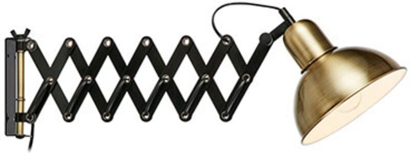 Riggs Verstellbare herausziehbare Kuppelwandaufgabe Antik, Schwarz - Markslojd