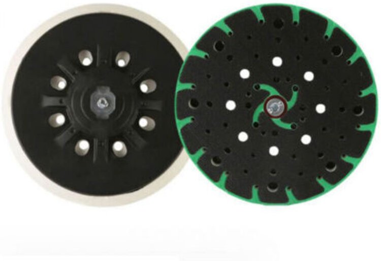 1 flexibler Schleifteller für Exzenterschleifer Festool 150 mm – M8 Anschlussgewinde, kompatibel mit Festool Rotex RO, E...