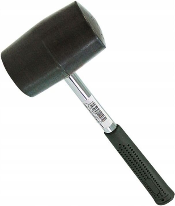 Gummihammer mit Metallgriff 450g