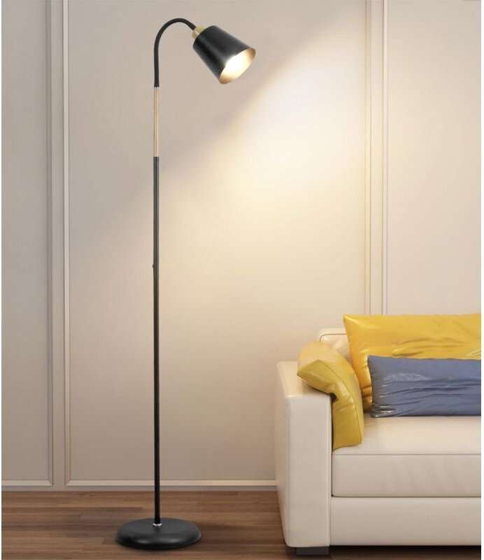 Antenlicht LED Stehlampen 159cm Stehleuchte E27 Fassung max. 60W Metall Sofalampe Standleuchte Leselampe für Schlafzimme...