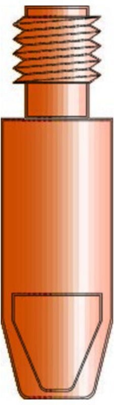 Trafimet Stromdüse M6 0,8 mm - 28mm E-Cu 10 Stk