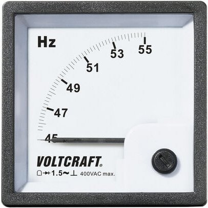 Voltcraft - AM-72X72/50HZ AM-72X72/50HZ Analog-Einbaumessgerät AM-72X72/50HZ 45 - 55 Hz Drehspule
