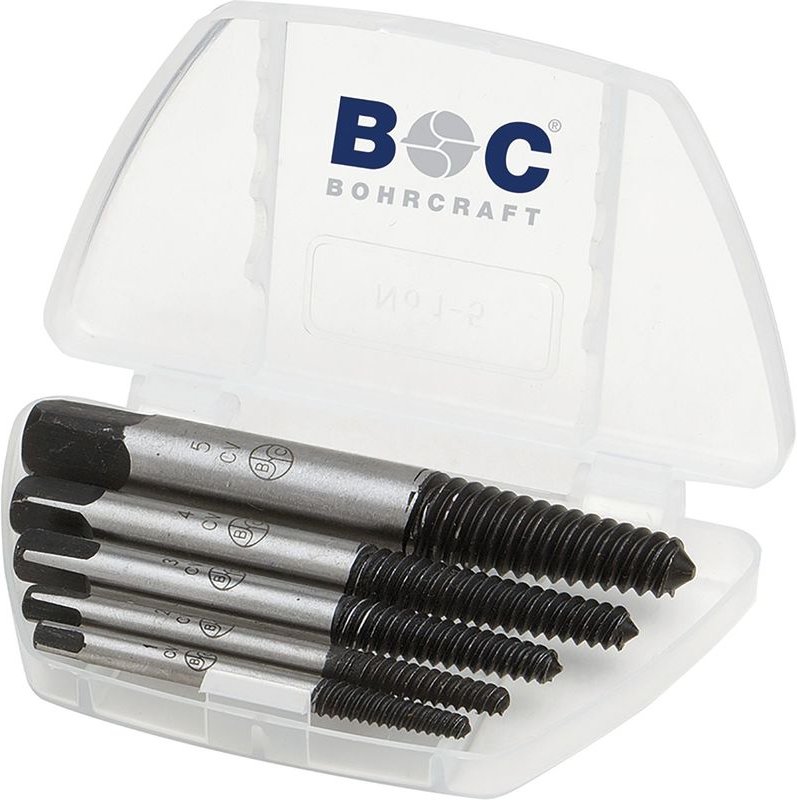 Bohrcraft - Schraubenausdreher-Satz Code 9700 Gr.1 -8 in Kassette 8-teilig