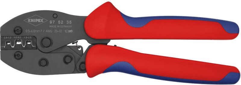 Knipex - 97 52 35 PreciForce Crimpzange mit Mehrko.-Hülle brüniert 220 mm