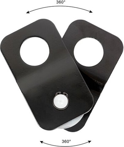 Umlenkrolle für Seilwinde Stahl Seilrolle Forstseilwinde für Seile 1-8 mm mit beweglichen Seitenteilen, Belastbarkeit 4t...