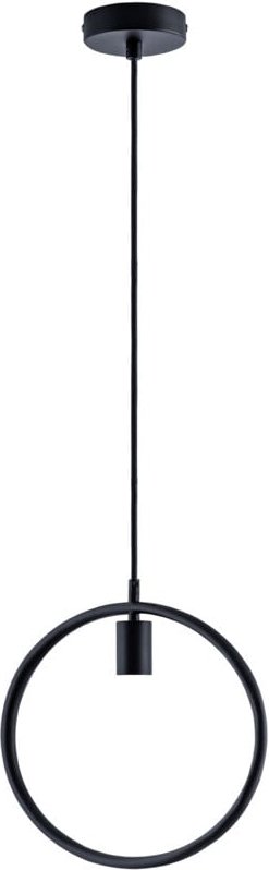 Paco Home - Pendelleuchte Hängelampe Esszimmer Rund Ring 1,5m Textilkabel Kürzbar E27 Schwarz, Bernstein G125 300 Lumen ...