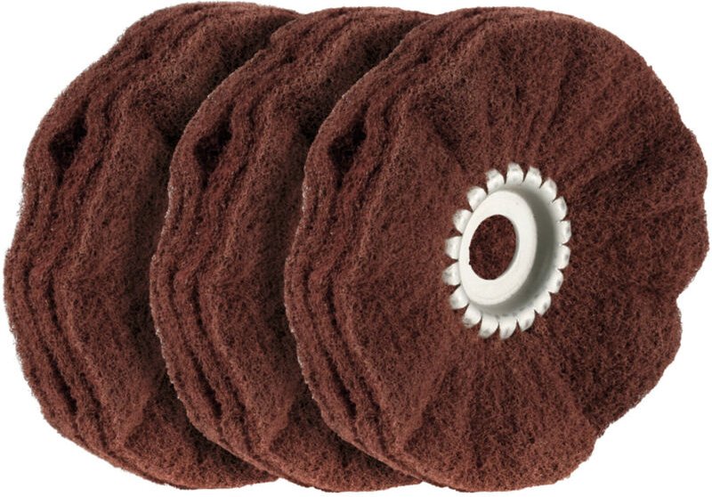 Schleifvliesring-Set, 3-teilig (a), zum Satinieren mittelfein, Ring-⌀ 100 mm 3 Stk - Osborn