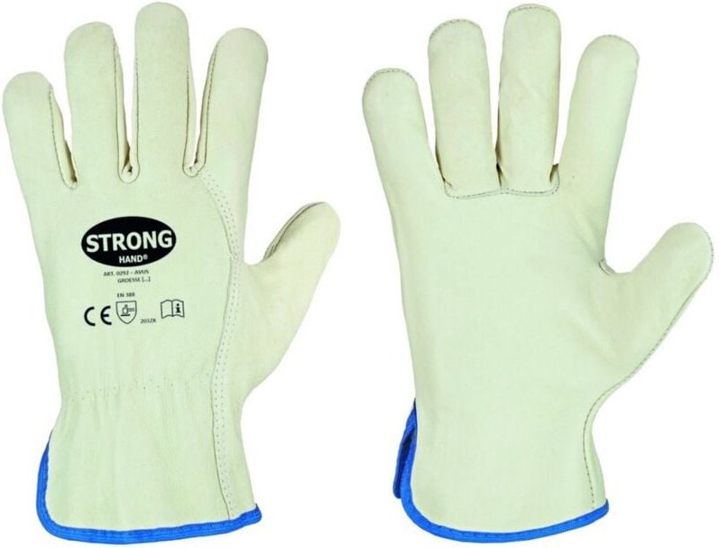 Thumbnail - Stronghand - Fahrerhandschuh Driver, Rind nappa, Gr.10, grün/beige 12 Stk