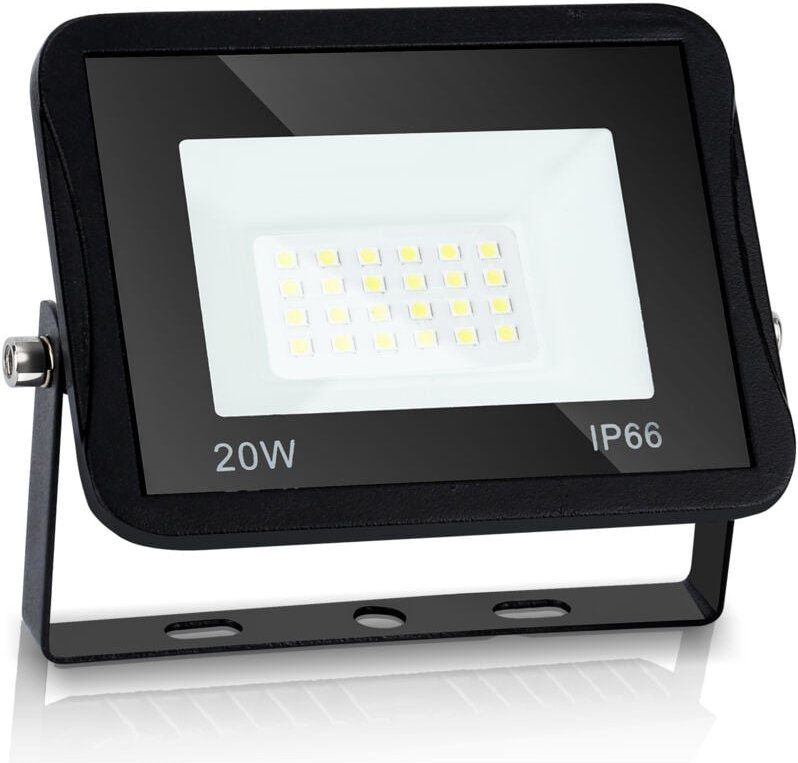 Thumbnail - Swanew led Fluter Flutlicht Strahler Baustrahler Außen Lampe IP65 20W 1X Warmweiß Scheinwerfer