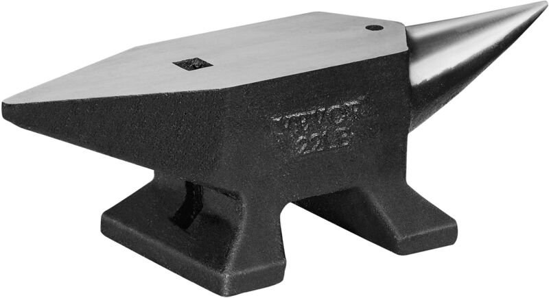VEVOR Amboss Einzelner Hornamboss 10 kg Stahlamboss Geschmiedeter Amboss Robuster Hornamboss Schmied Juweliere Metallsch...