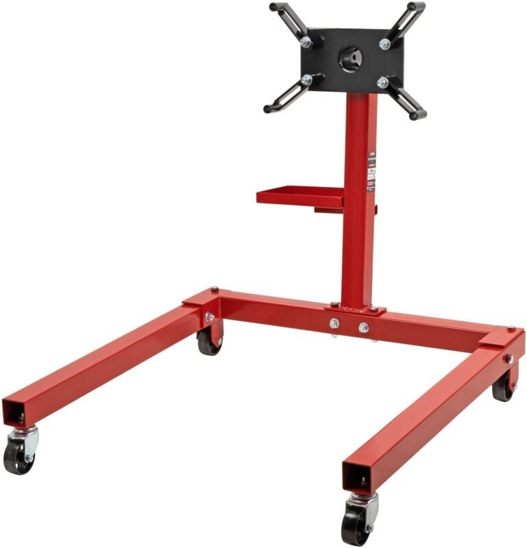 Motorständer, 560 kg Tragkraft, Getriebehalter, Motorheber Kfz-Werkstatt, Motorreparatur, 360° drehbar, mobil - Stier