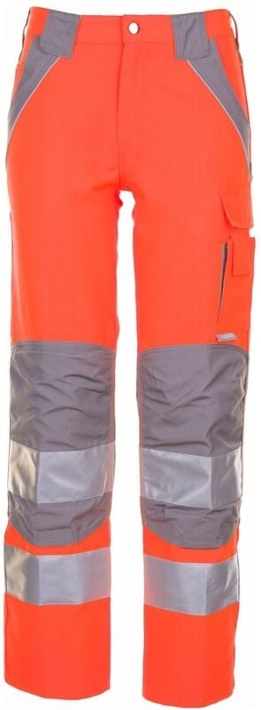 Plaline Warnschutz Bundhose orange/zink 54 - Planam