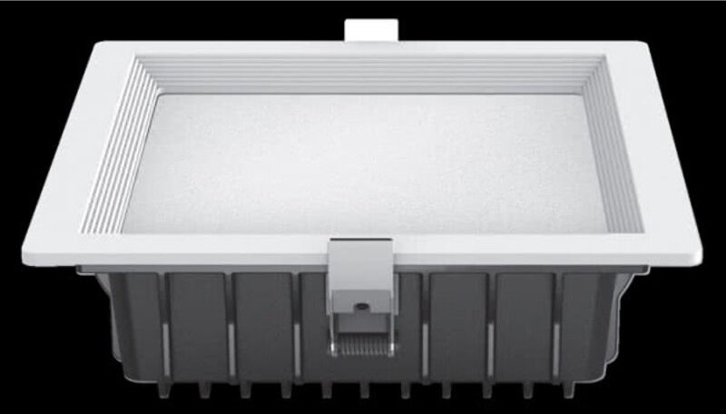 Fabrilamp - Downlight led intego pro quad. 32w 1880lm 7x22x22 cm white 6400k cutoff 19x19 cm