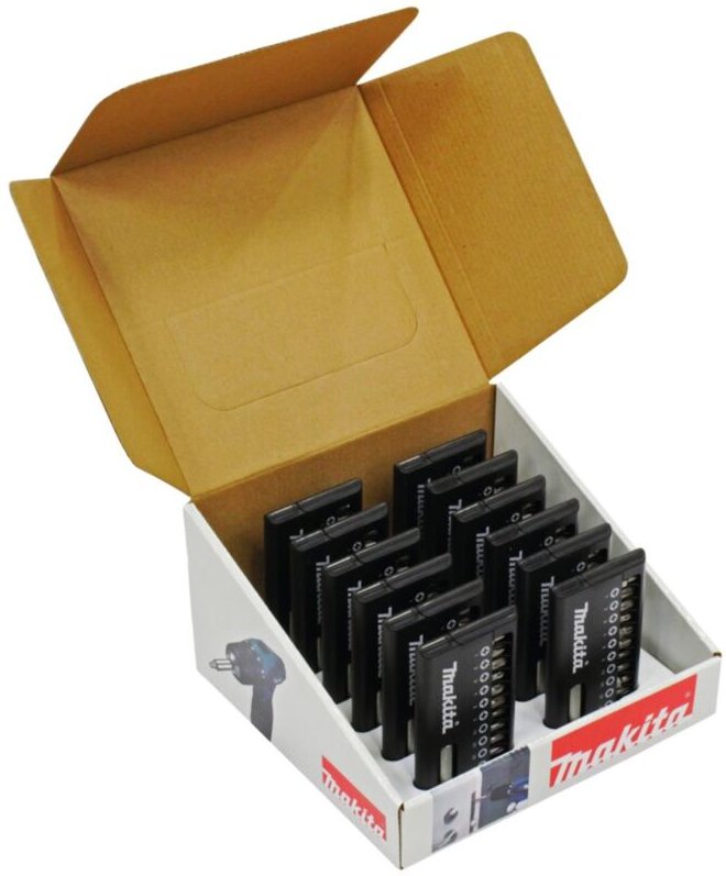 Bitset 11 teilig, 12 Stk. Aufsteller 12 teilig - Makita