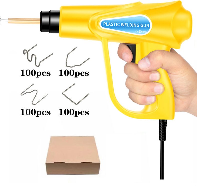70-W-Kunststoffschweißgerät, Auto-Kunststoffschweißgerät mit 200 Heftklammern, Heiß-Kunststoffschweißgerät, 110-V-Autost...