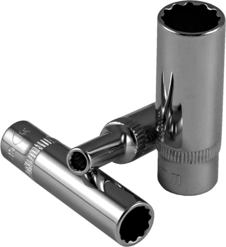 Thumbnail - JBM14513 1/4" Steckschlüssel, 12 Kanten, 50 mm lang, verchromt, 5 mm