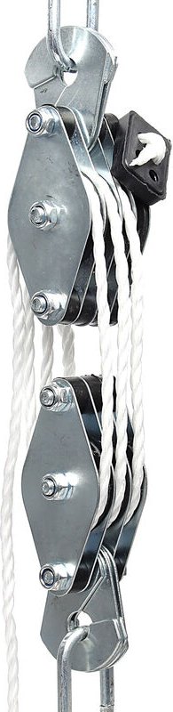 Thumbnail - Xpotool - Flaschenzug bis 180 kg mit 20 m Nylonseil, Seilzug mit Umlenkrolle und Sicherungsringe, Handseilwinde bis 3 m ...