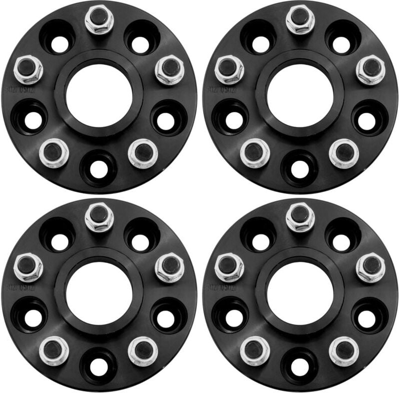 30-mm-Spurverbreiterungen, passend für Land Rover Defender, Disco1, Range Rover Classic. T1. Schwarz