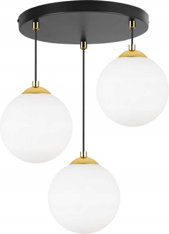 Hängende Deckenleuchte, Plafon, Kugel, Goldchrom, LED