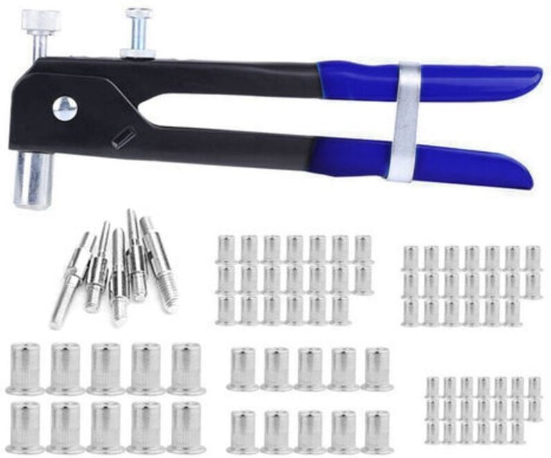 86-teilige Nietpistole für M3-M8-Gewindemuttern, Niet-Einsatzwerkzeug, Niet-Nussert-Set