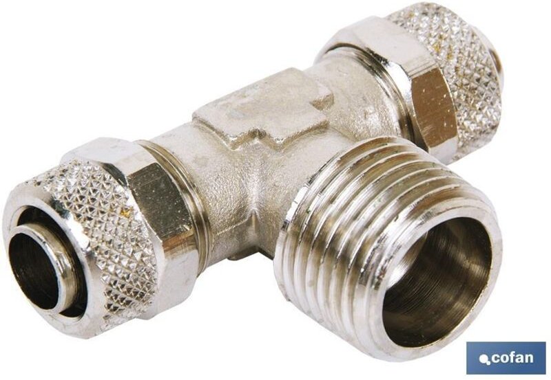 Konisches T-Stück mit Außengewinde t5/3 – r1/8