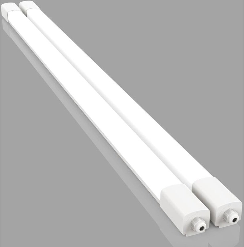 Amdelne 2er 150cm Feuchtraumleuchte Led mit 45W 5000LM werkstattlampe led, Wasserfest Wasserdicht IP65 Verknüpfbar Decke...