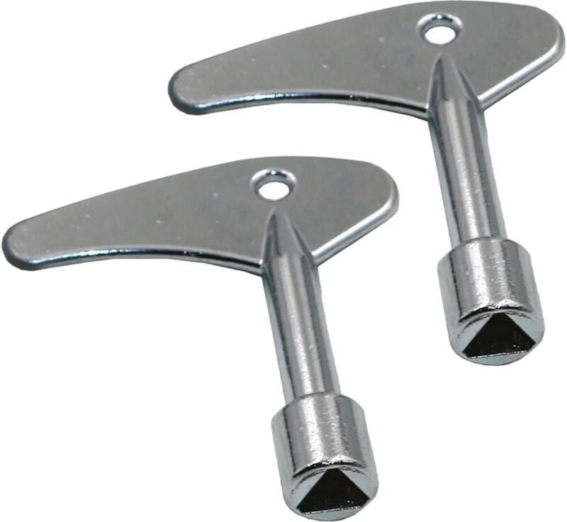 2-teiliger Dreiecksschlüssel aus Metall, Dreiecksschlüssel, Zählerkastenschlüssel für Gas-, Wasser- und Stromzählerschrä...