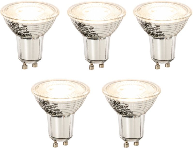 Luedd - Set mit 5 dimmbaren GU10 LED-Glühbirnen 8W 650lm 2700K