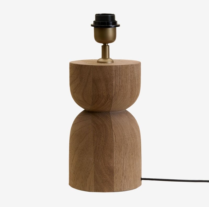 Sklum - Tischlampensockel aus Diniz-Mangoholz ↑20 cm Mango-Holz