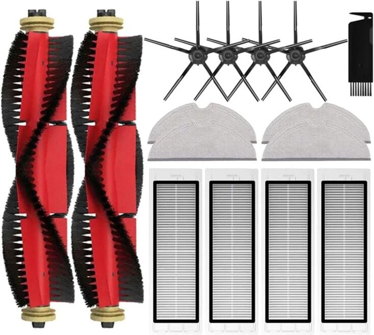 Für Ersatzteile Hauptseitenbürste Hepa-Filter Mopp