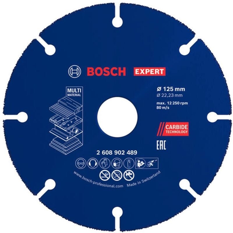 Bosch - expert Carbide Multi Wheel Trennscheibe 125 mm 22,23 mm - 2608902489