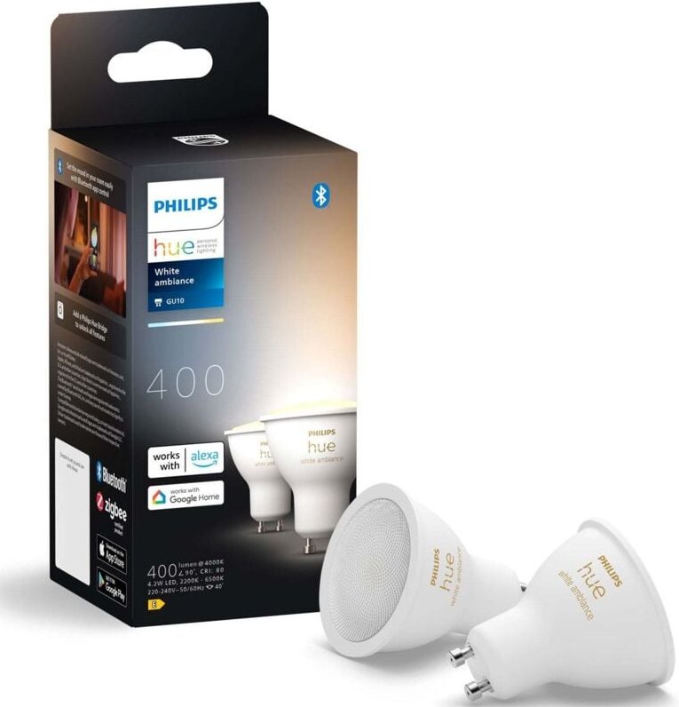 Thumbnail - Hue Set GU10 bt 2er 5W 400lm White Ambiance - Philips