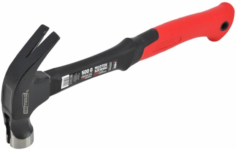 Awtools młotek szewski 500g włókno z magnesem black line
