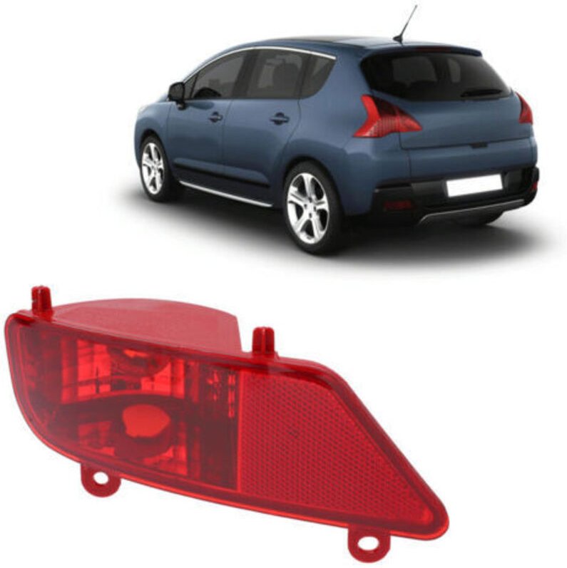 Auto-Nebelschlussleuchte, Ersatz-Autozubehör, kompatibel mit Peugeot 3008 5008 2009–2016 (links) INHHUB