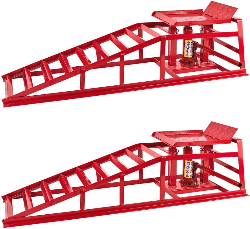 Dema - 2x Stahl Auffahrrampen ar 2000 2000 kg Auffahrböcke Verladerampe Wagenheber