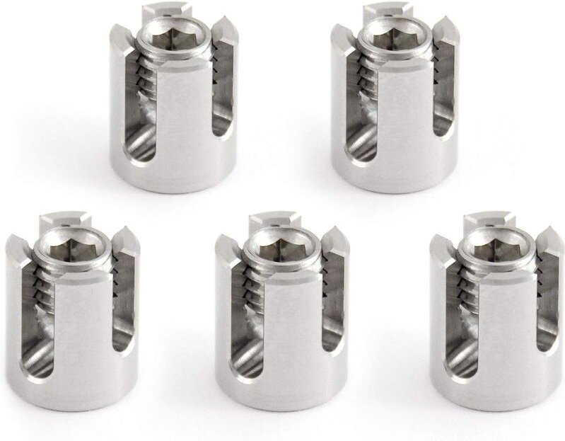 Beijiyi - 5 Stück Edelstahl-Kabelbinder (A4) für 2 mm Kabel – M8 (für 2 mm Kabel).