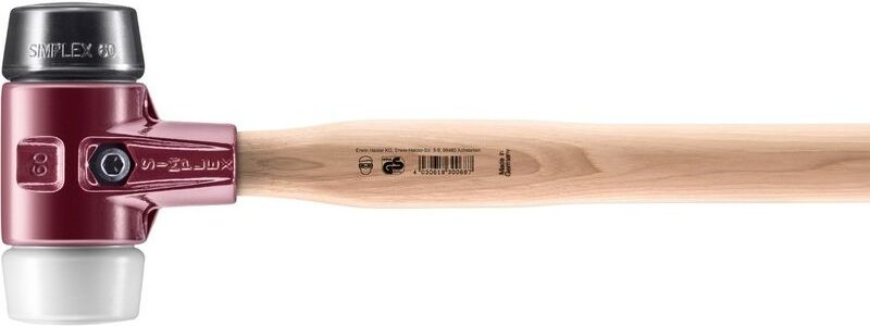 Simplex Vorschlaghammer ø 60 mm Gummi / Superplastik mit Tempergussgehäuse - Halder