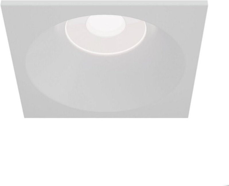 Zoom Einbau-Downlight quadratisch Weiß, 1 Licht IP65, GU10
