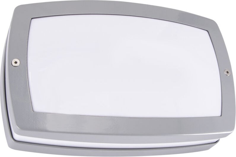 Wandleuchte, Deckenleuchte mit Hausnummer SOLINA LED L 8W 4100K IP54 grau