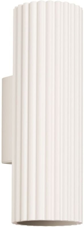 Wandlampe Aluminium GU10 20 cm hoch Creme 2-flammig länglich Modern