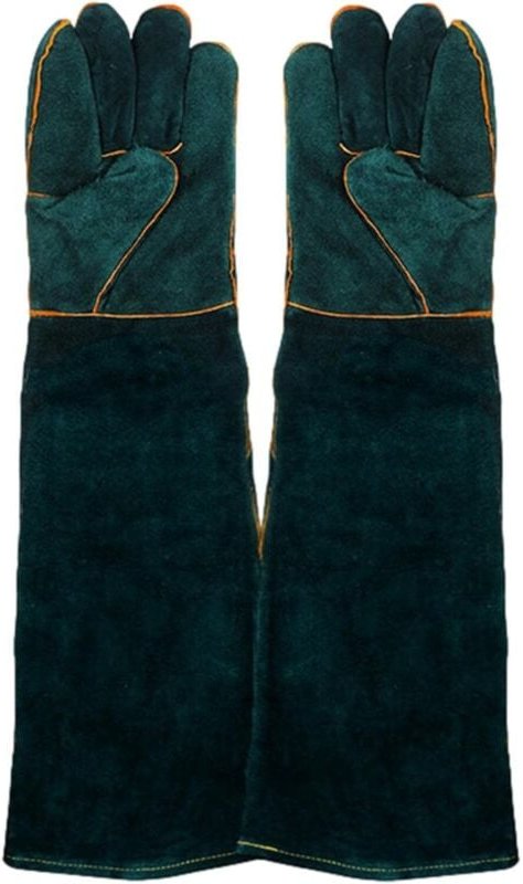 Anti-Beiß-Handschuhe für Katzen Hitze-/feuerbeständige Schweißhandschuhe aus Kunstleder, Handhabungshandschuhe für das T...