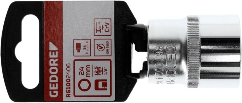 R61002406 Steckschlüsseleinsatz 1/2' 6-kant 24 mm Länge 38 mm