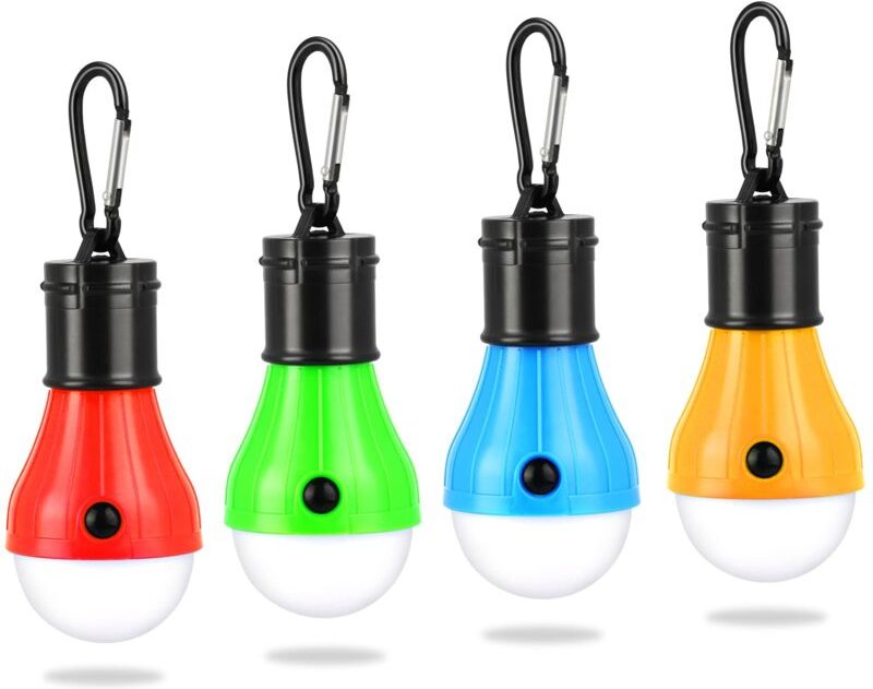 Beijiyi - Campingleuchte, 4x led Campinglaterne, batteriebetrieben, Campingleuchte, tragbar, Zeltlampe, wasserdicht, Not...