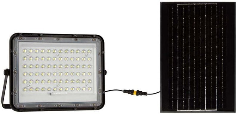 VT-120W 7825 LED-Flutlichtstrahler, Solarmodul 15 w Kaltweiß Schwarz - V-tac